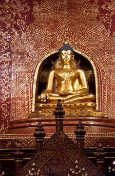 Beautiful golden Buddha image
