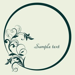 oval vintage frame