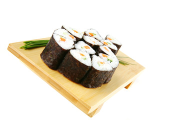 rolls served on wood