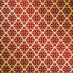 Golden and red vector ornate background