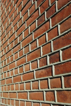 Adged brick wall