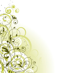 Floral abstract background