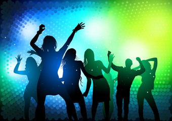 Obraz na płótnie Canvas Party People Dancing