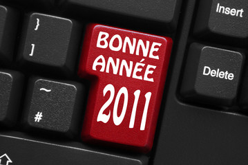 Touche "BONNE ANNEE 2011" sur Clavier (nouvel an année voeux)