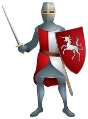 Guerrier, chevalier médiéval