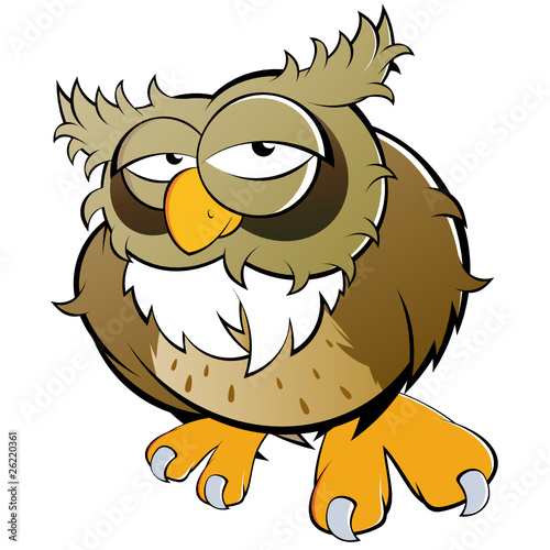 "eule cartoon lustig" Imagens e vetores de stock Royalty Free no