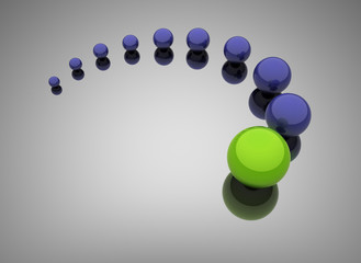 Green leadership - leadership concept