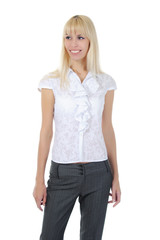Obraz premium portrait smiling young woman.