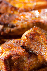 delicious spicy barbecue ribs