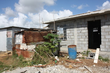 construction de logement, bidonville