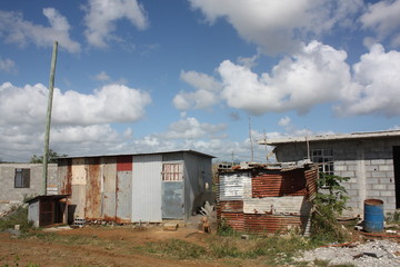 chantier de logements à l'île Maurice