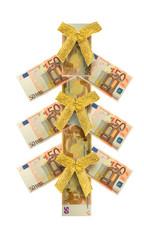 Euro banknotes money
