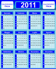 Calendario italiano 2011