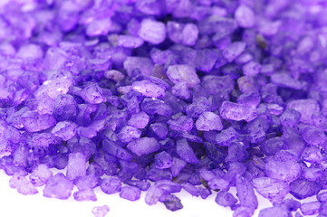 Bath salt close-up