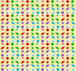 space seamless pattern