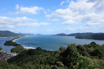 Fototapeta na wymiar 天橋立、南側からの風景
