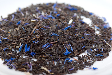 Earl Grey  teawith sheet cornflower and  bergamot