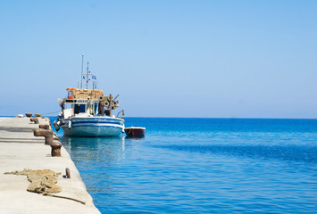 Fishing boats in the harbor