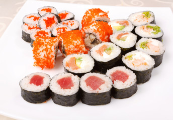 Traditional Japanese food Sushi