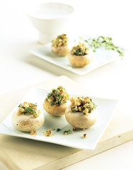 Gefüllte Champignons