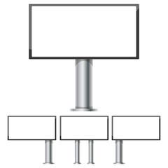 Obraz premium Set of billboards for advertising layouts 6 x 3, vector