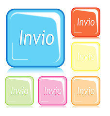 Simboli quadrati invio