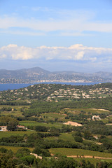 Fototapeta na wymiar paysage de Provence - Baie de St tropez