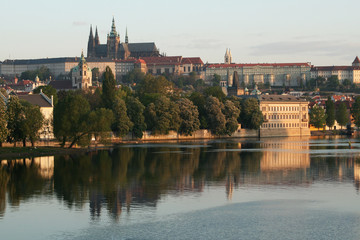 Fototapeta na wymiar Prague Castle from the Vltava