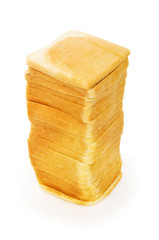 Sliced bread isolated on the white background