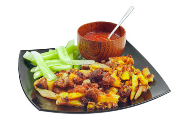 Chahohbili. The dish with lamb and potatoes