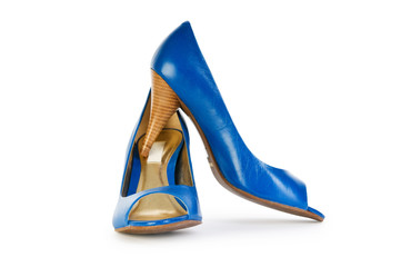 Woman shoes isolated on the white background