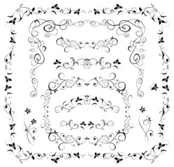 Black wedding borders