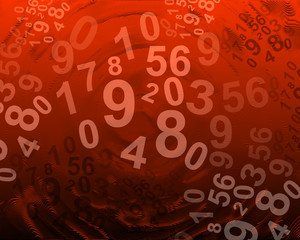 Background with numbers