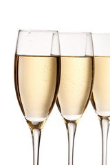flutes of champagne