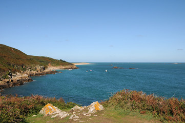 Cove on the coast of Herm