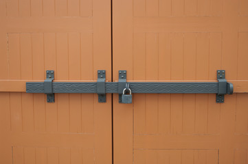 Detail of a wooden door.