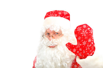 christmas santa claus isolated on the white
