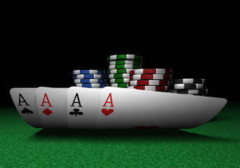 Four Aces and Poker