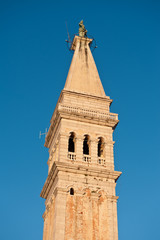 Obraz premium Church bell-tower. St. Euphemia parish in Rovinj, Croatia