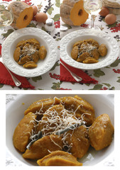 Gnocchi di zucca con ricotta affumicata