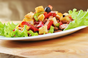 salad on  plate