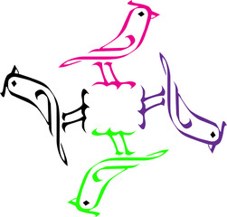 birds vector illustration