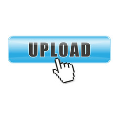 Button Upload blau