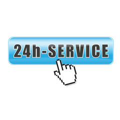 Fototapeta premium Button 24h Service
