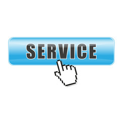 Button Service blau