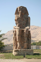 One of the two statues of memnon in Luxor