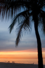 Fototapeta na wymiar Isla Verde Puerto Rico Sunset