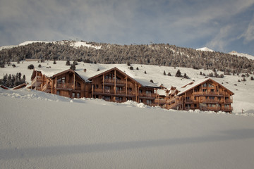 Complesso di chalet tra le nevi