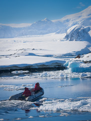 boat in Antarctica © Goinyk