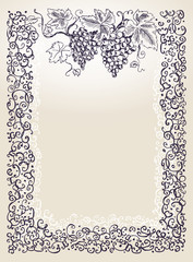 Creative grape background